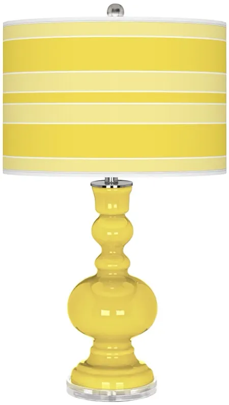 Lemon Twist Bold Stripe Apothecary Table Lamp