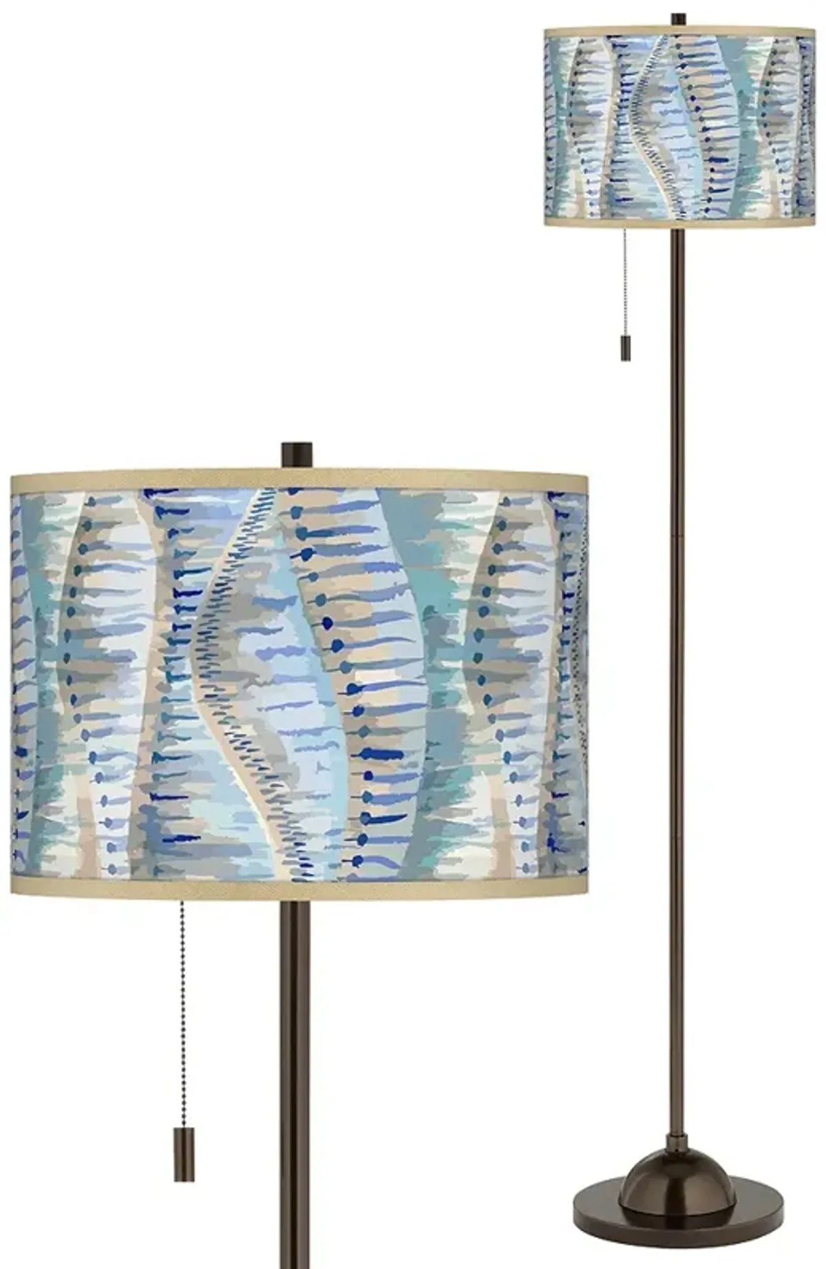 Siren Giclee Glow Bronze Club Floor Lamp