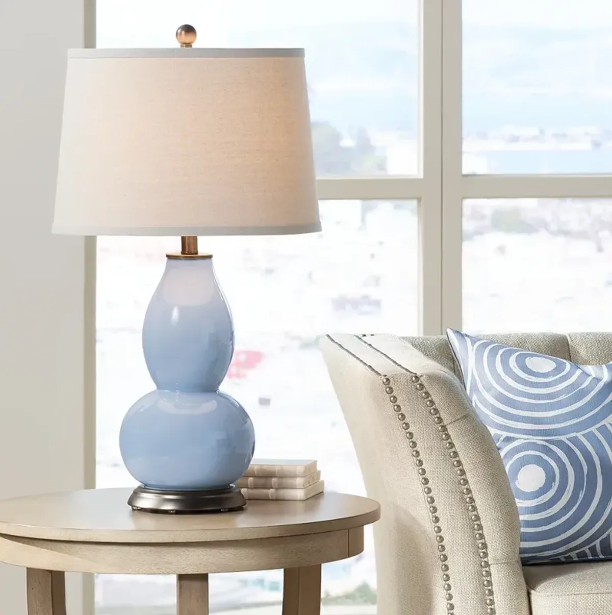 Blue Sky Double Gourd Table Lamp