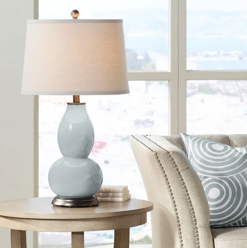 Uncertain Gray Double Gourd Table Lamp