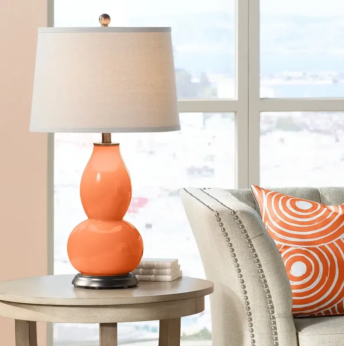 Nectarine Double Gourd Table Lamp