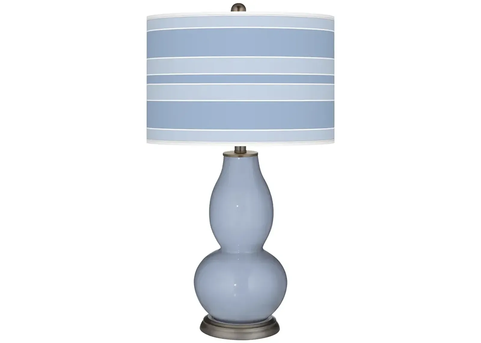 Blue Sky Bold Stripe Double Gourd Table Lamp