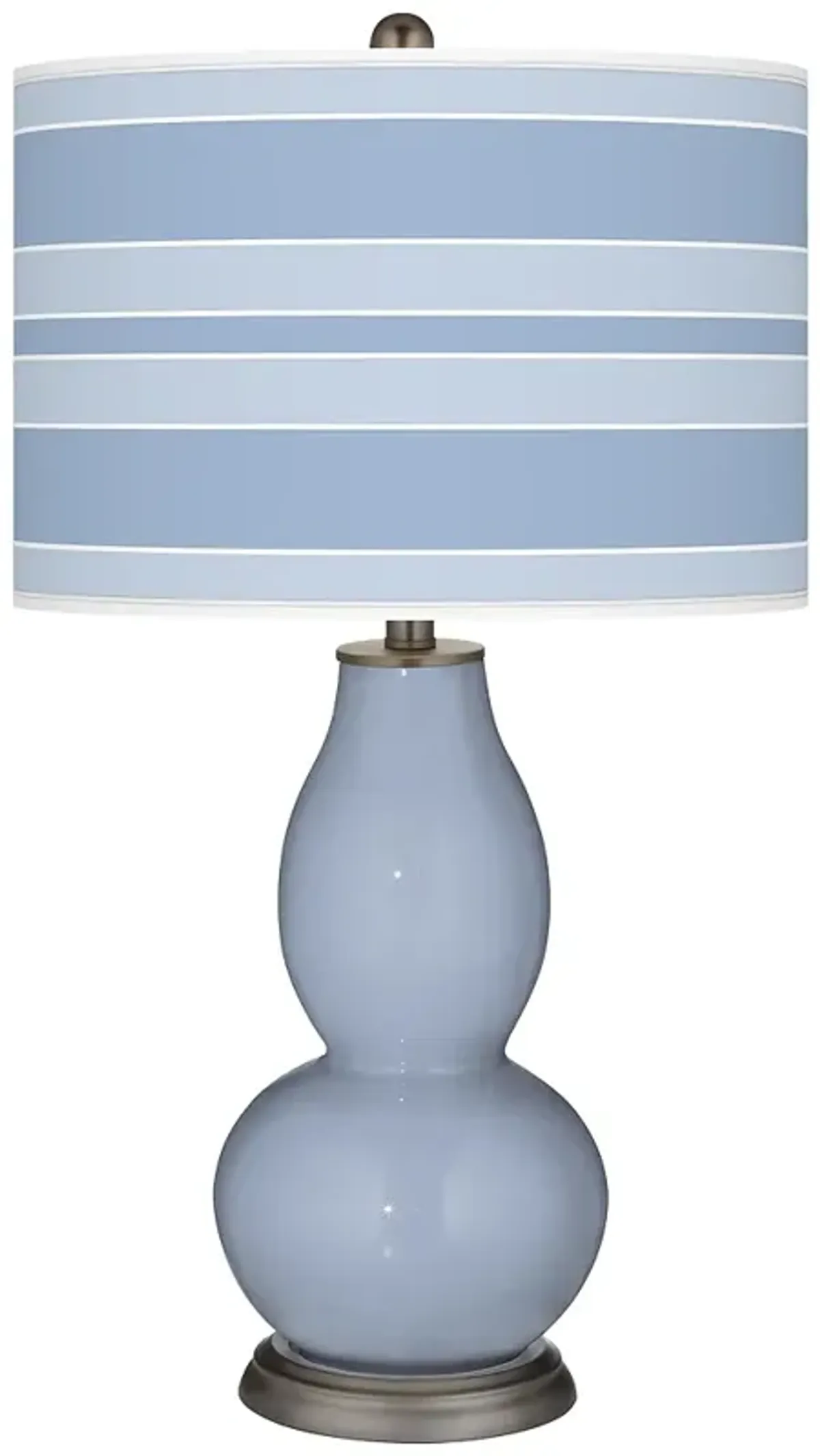 Blue Sky Bold Stripe Double Gourd Table Lamp