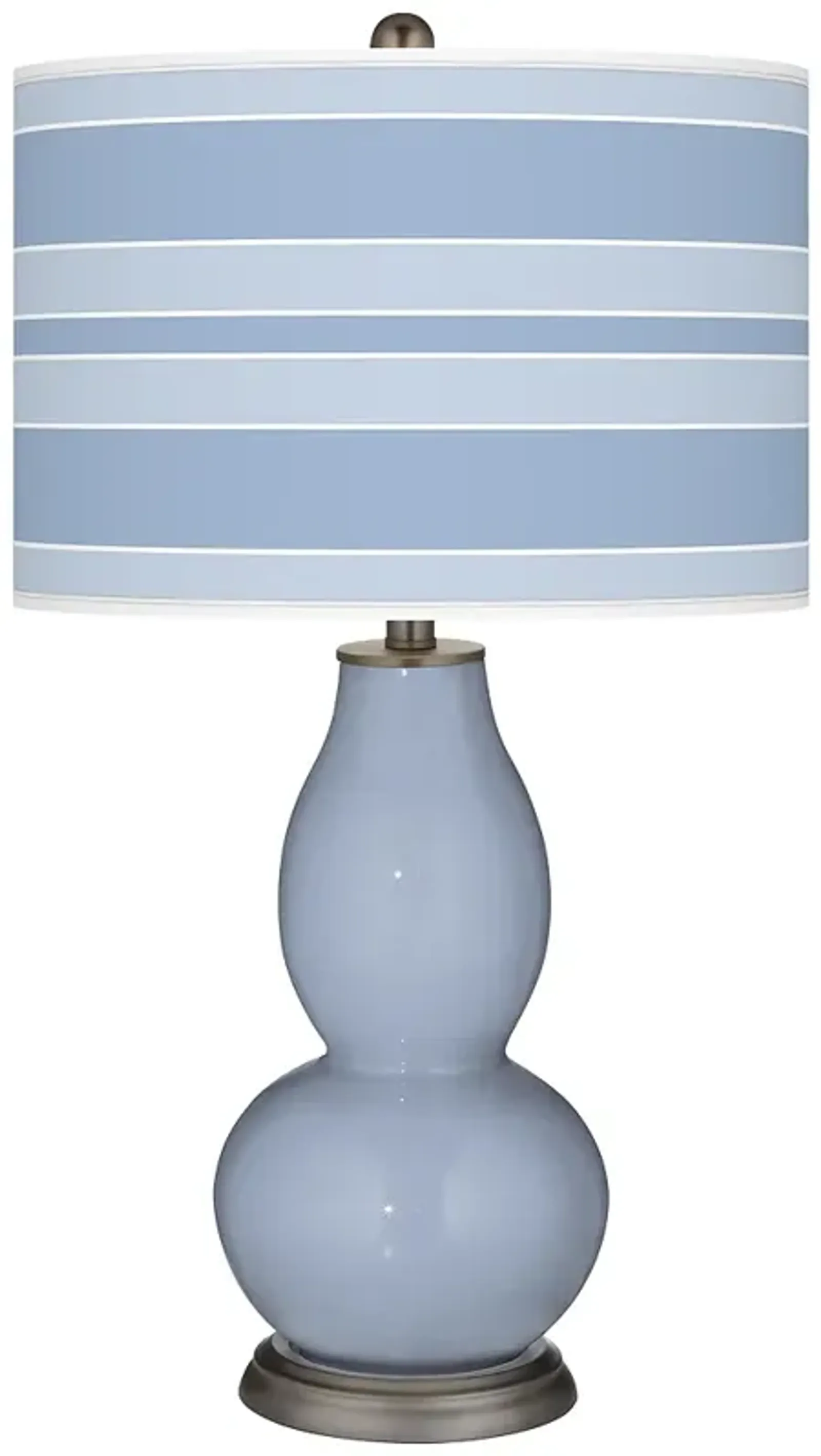 Blue Sky Bold Stripe Double Gourd Table Lamp