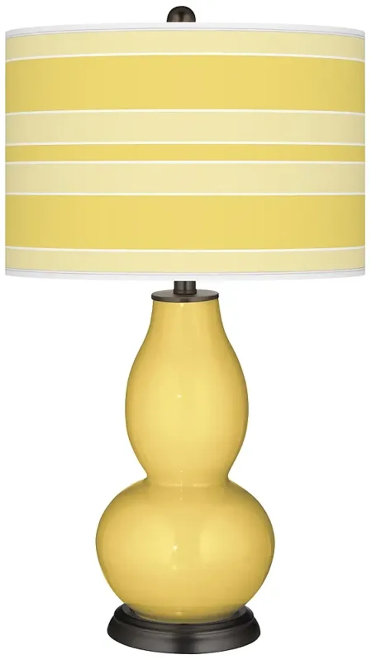 Daffodil Bold Stripe Double Gourd Table Lamp