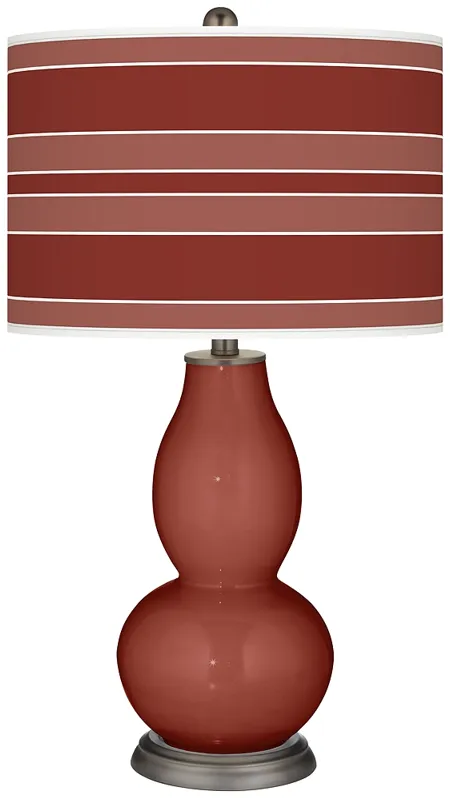 Madeira Bold Stripe Double Gourd Table Lamp