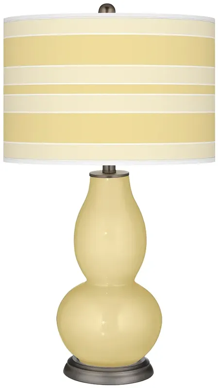 Butter Up Bold Stripe Double Gourd Table Lamp