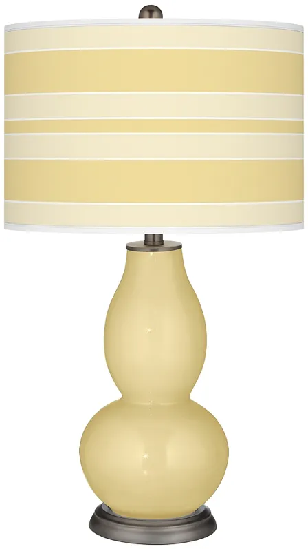 Butter Up Bold Stripe Double Gourd Table Lamp