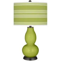Parakeet Bold Stripe Double Gourd Table Lamp