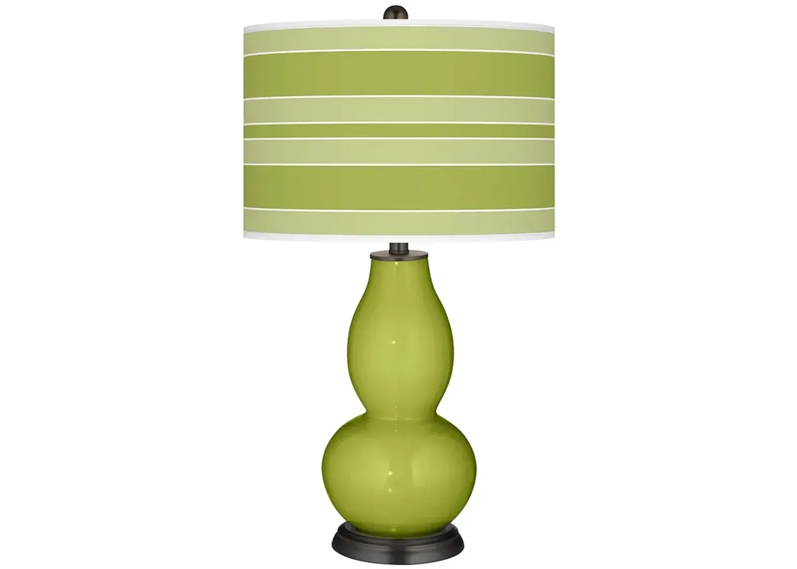 Parakeet Bold Stripe Double Gourd Table Lamp