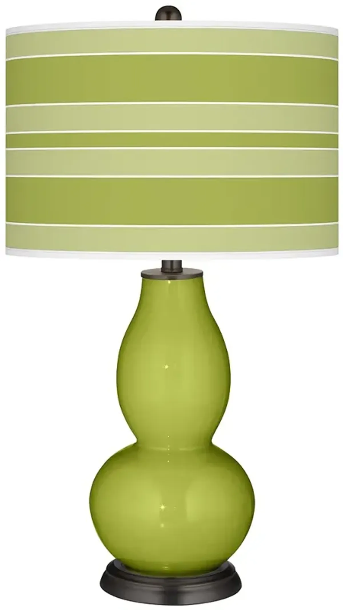 Parakeet Bold Stripe Double Gourd Table Lamp