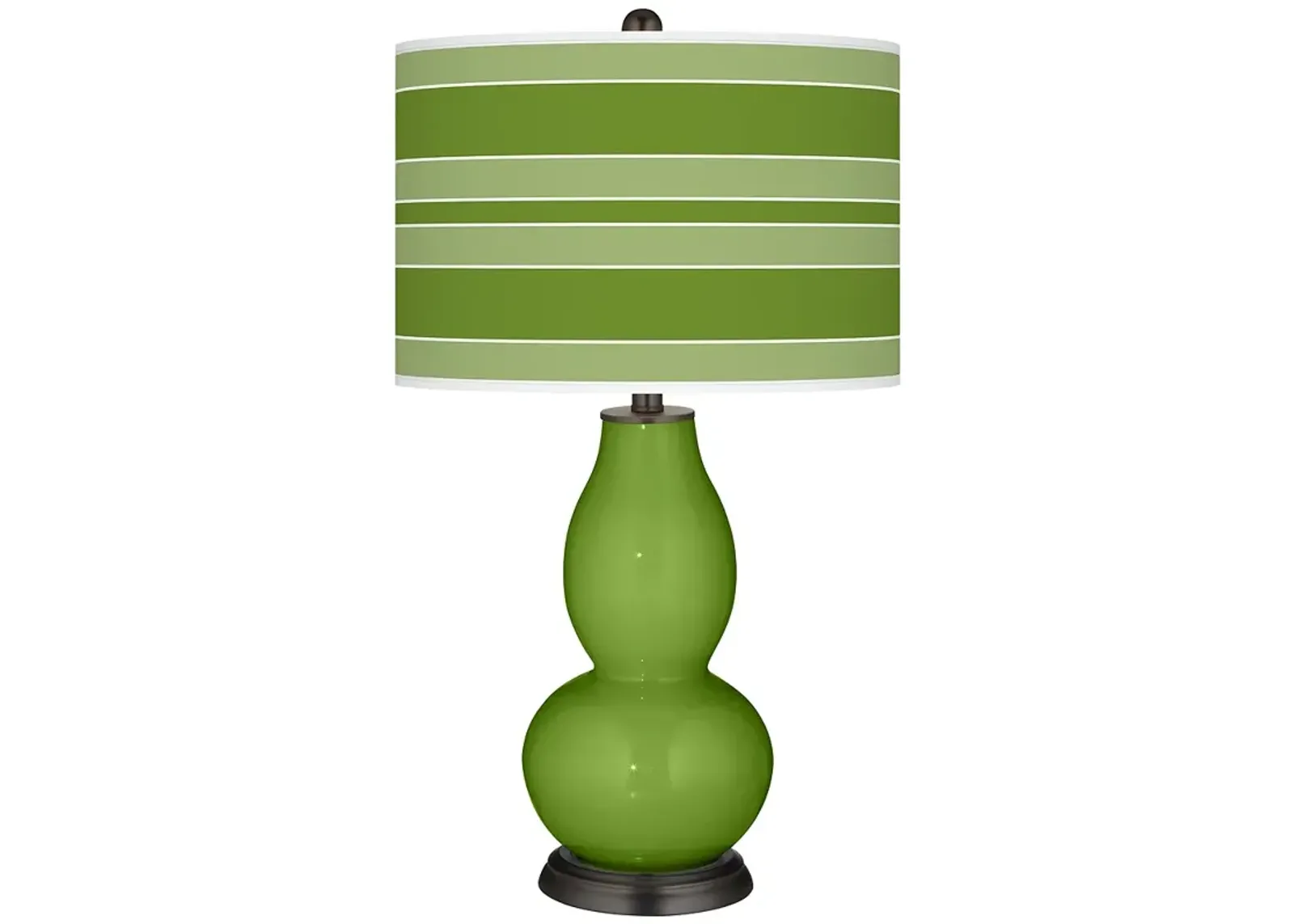 Gecko Bold Stripe Double Gourd Table Lamp