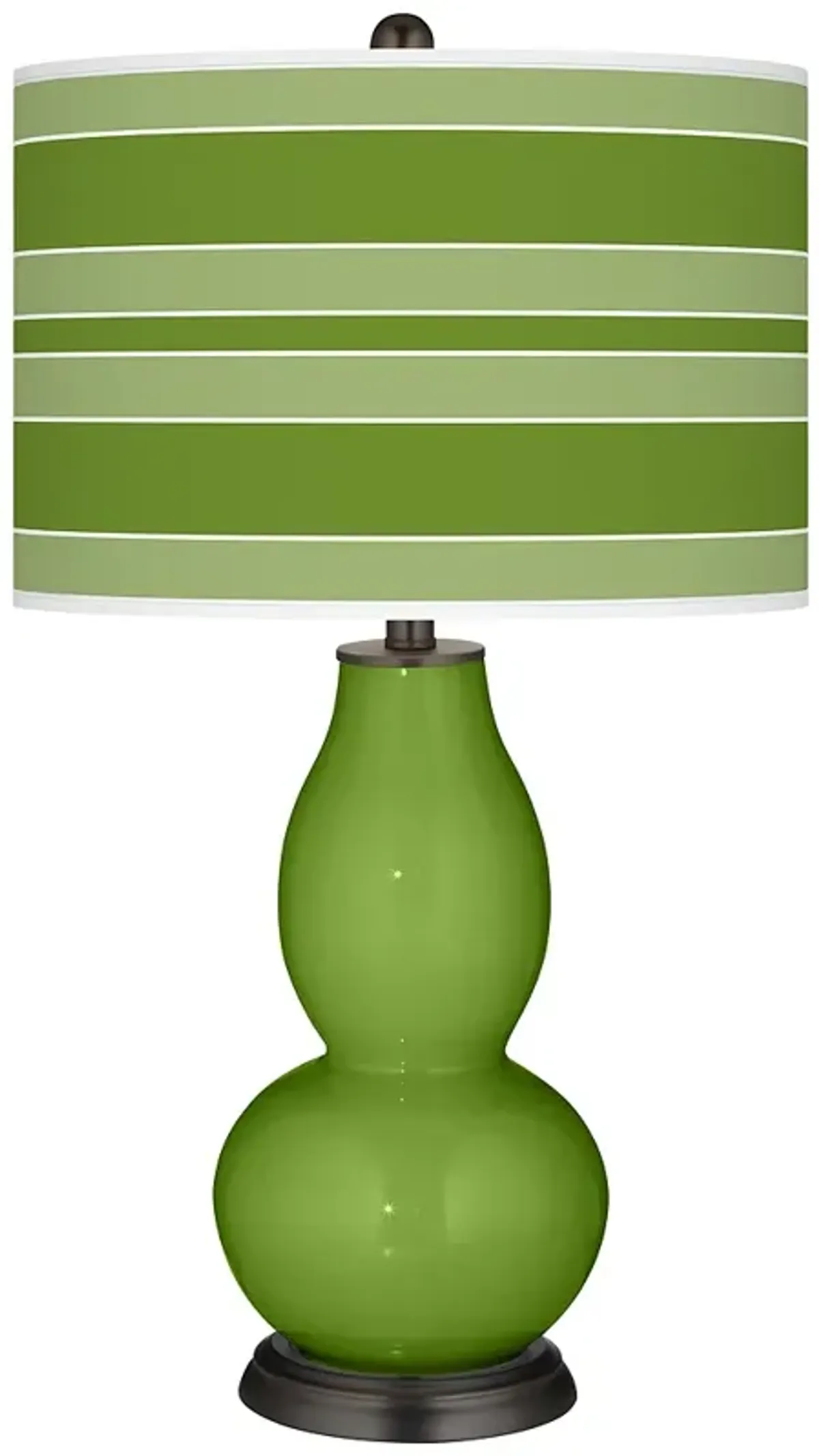 Gecko Bold Stripe Double Gourd Table Lamp