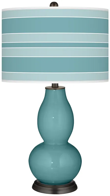 Reflecting Pool Bold Stripe Double Gourd Table Lamp