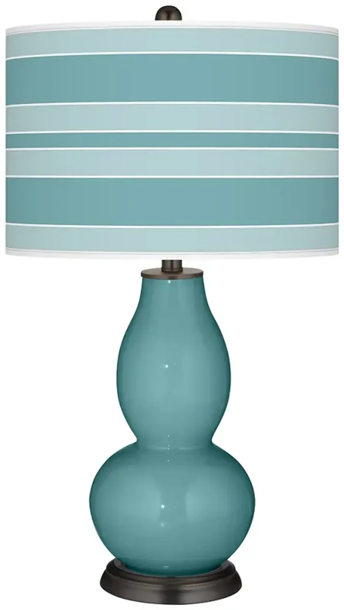 Reflecting Pool Bold Stripe Double Gourd Table Lamp