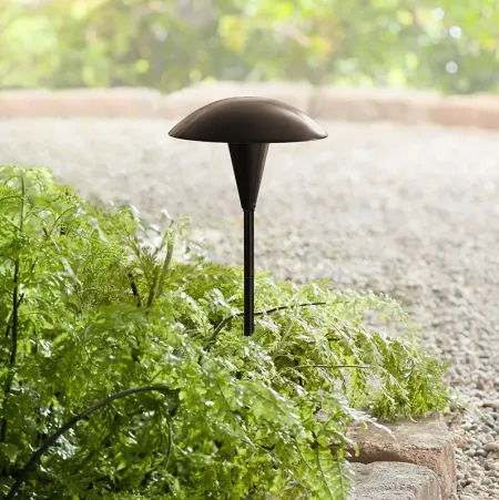 Large Mushroom 18" High Bronze Low Voltage LED Path Light