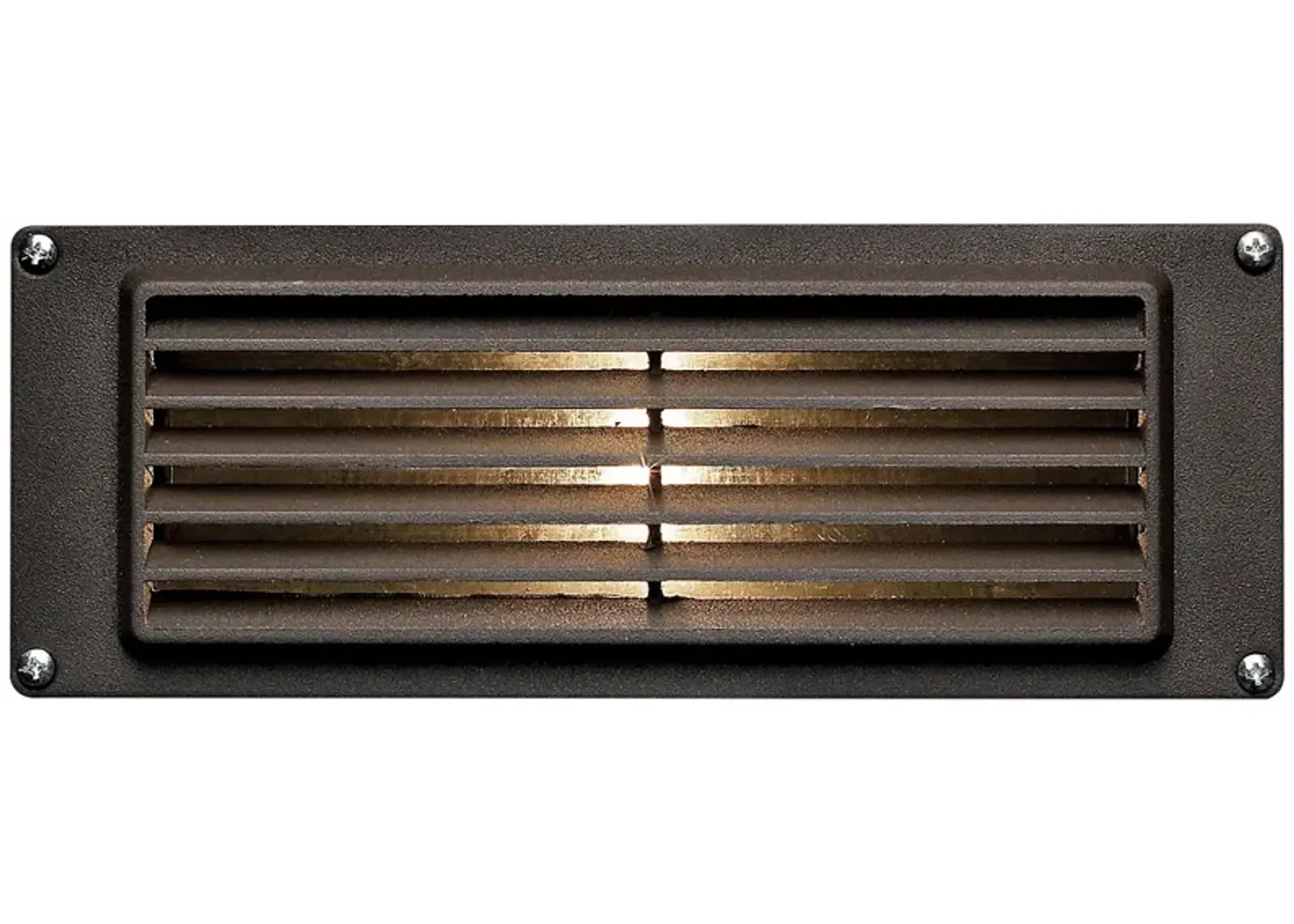 Hinkley 8 3/4" Wide Bronze Louvered LED Landscape Deck Light