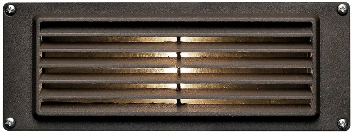 Hinkley 8 3/4" Wide Bronze Louvered LED Landscape Deck Light