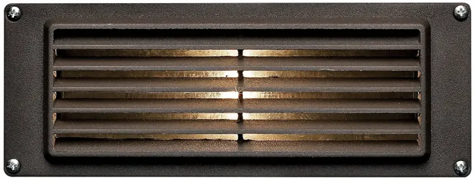 Hinkley 8 3/4" Wide Bronze Louvered LED Landscape Deck Light