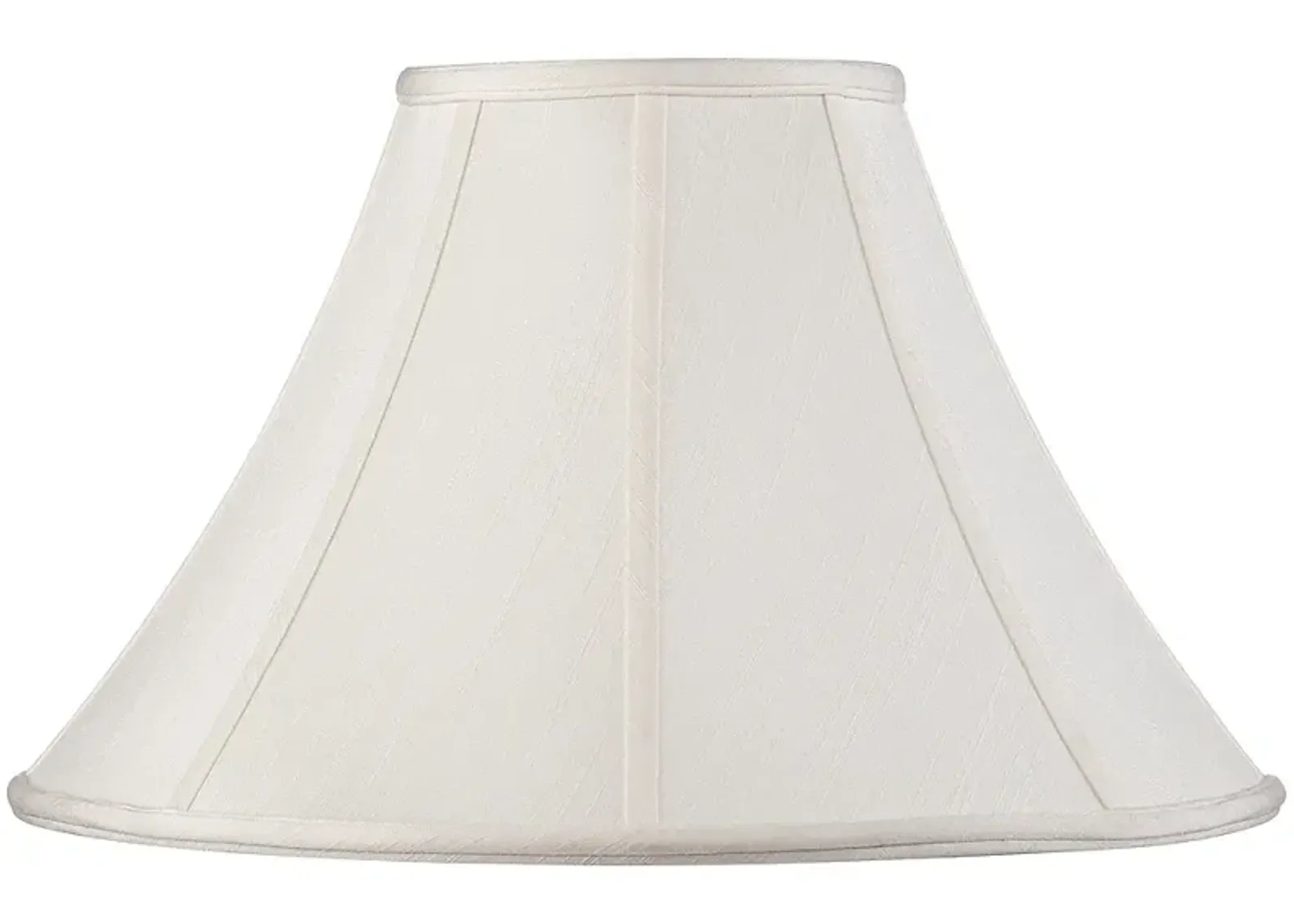 Springcrest Off-White Shantung Lamp Shade 7x18x10.5 (Spider)