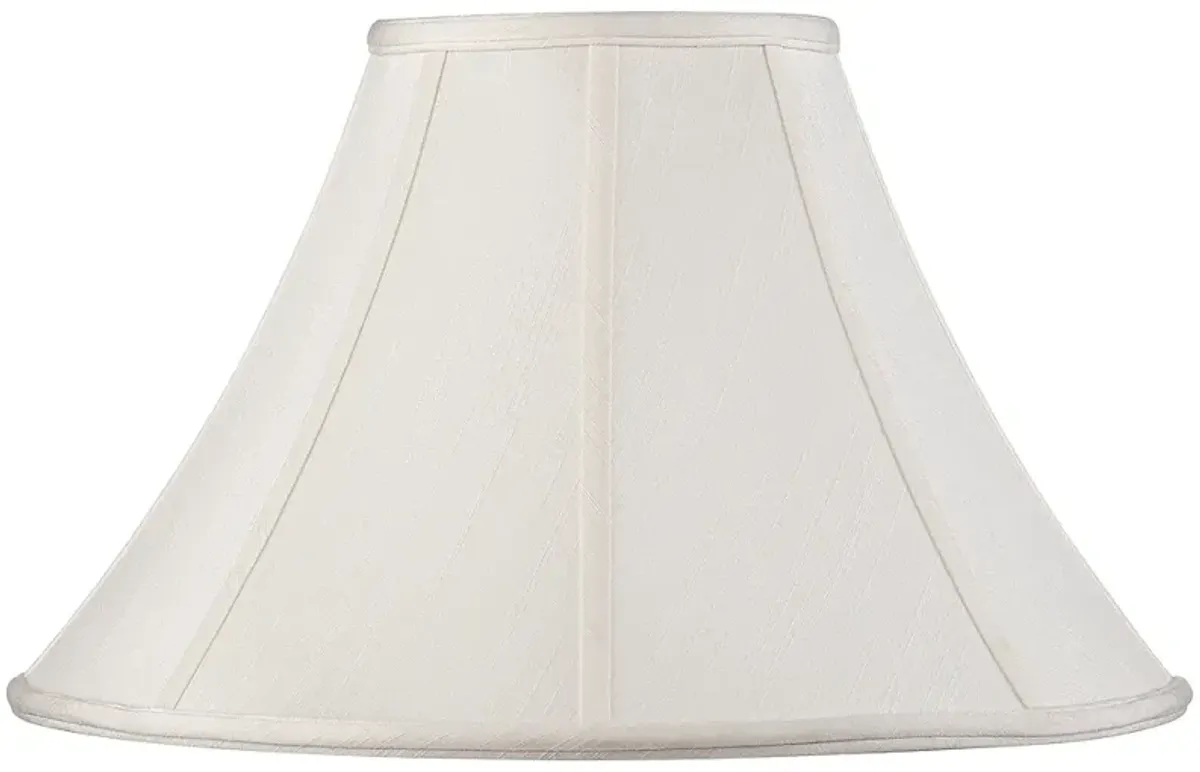 Springcrest Off-White Shantung Lamp Shade 7x18x10.5 (Spider)