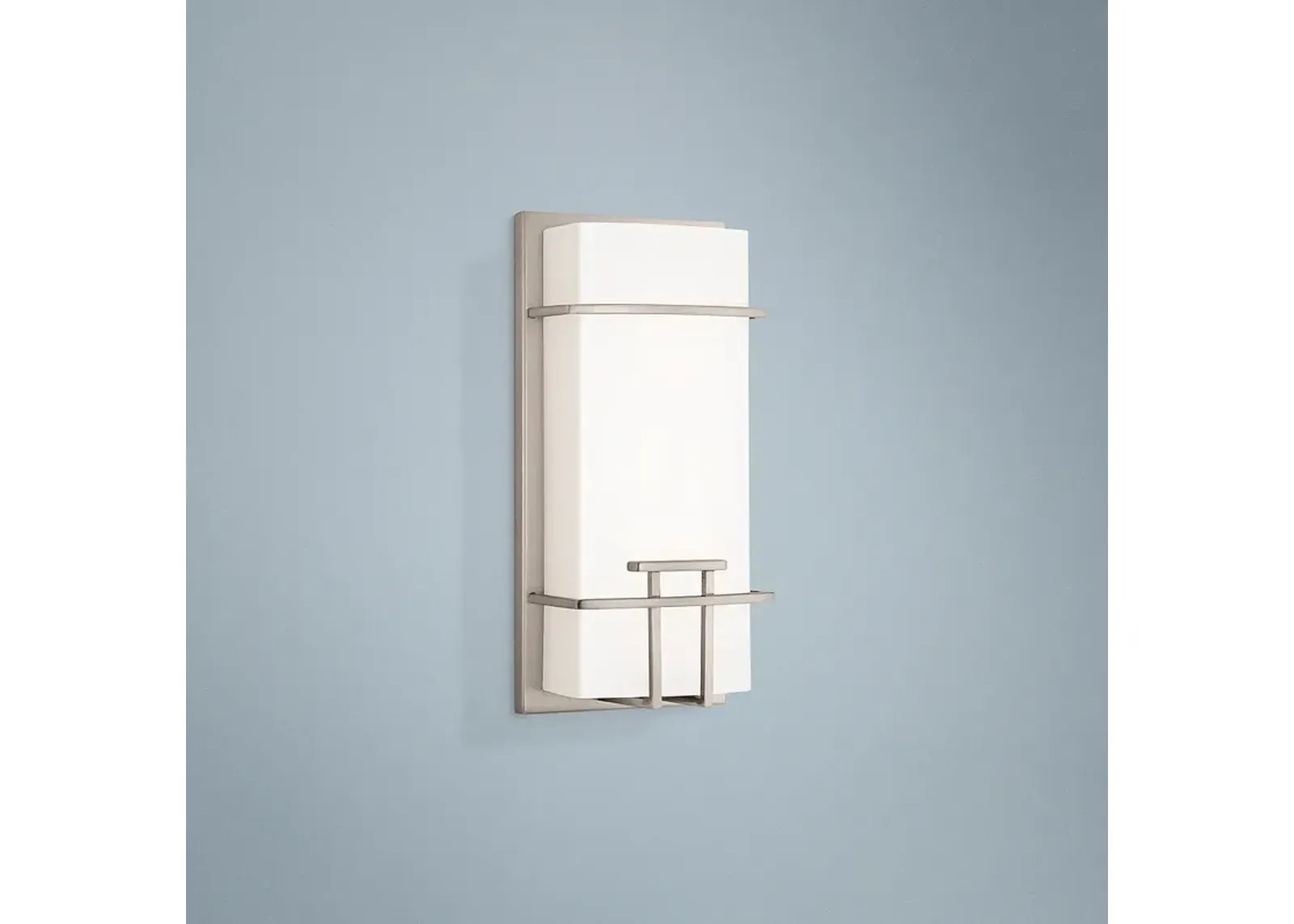 George Kovacs Modern Mission 12" High Nickel LED Wall Sconce