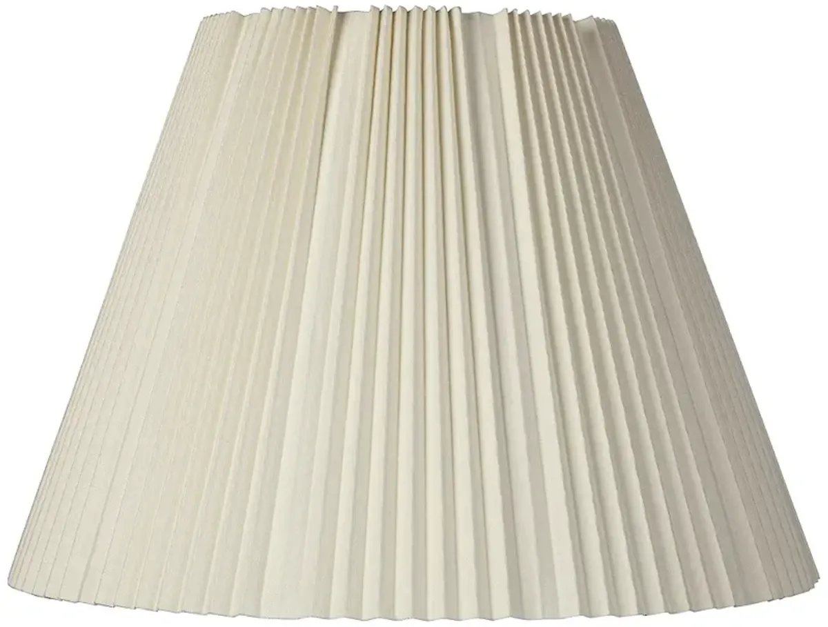 Springcrest Eggshell Knife Pleated Lamp Shade 9x17x12.25 (Spider)