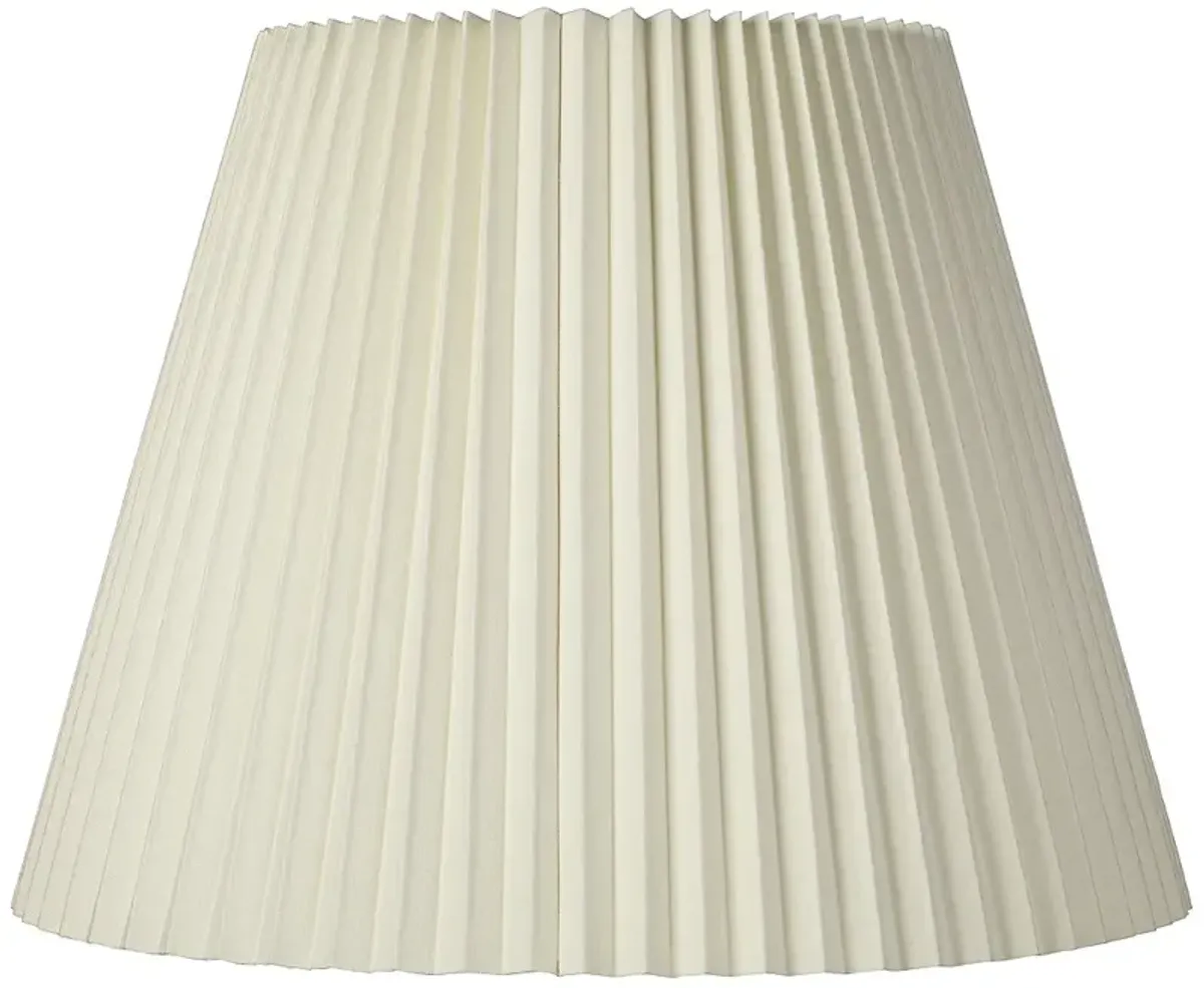 Springcrest Edie Ivory White Pleated Lamp Shade 11x19x14.5 (Spider)