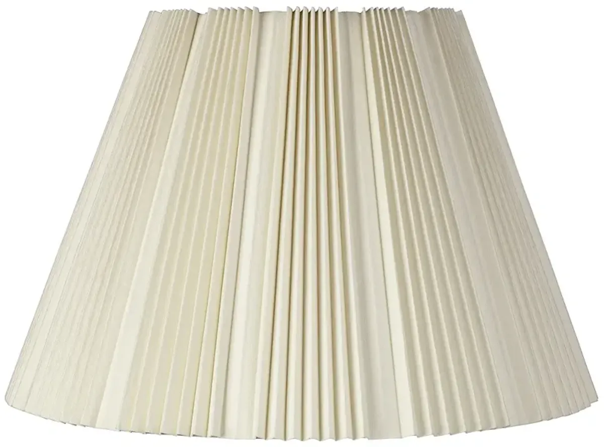 Springcrest Eggshell White Pleated Bell Shade 9.5x19x13x12.5 (Spider)