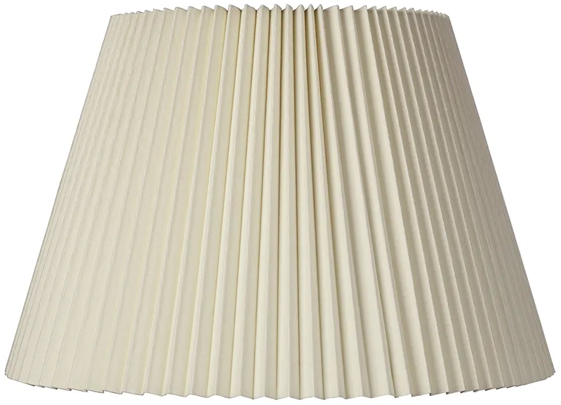 Springcrest  Ivory Knife Pleated Shade 11x18x12 (Spider)