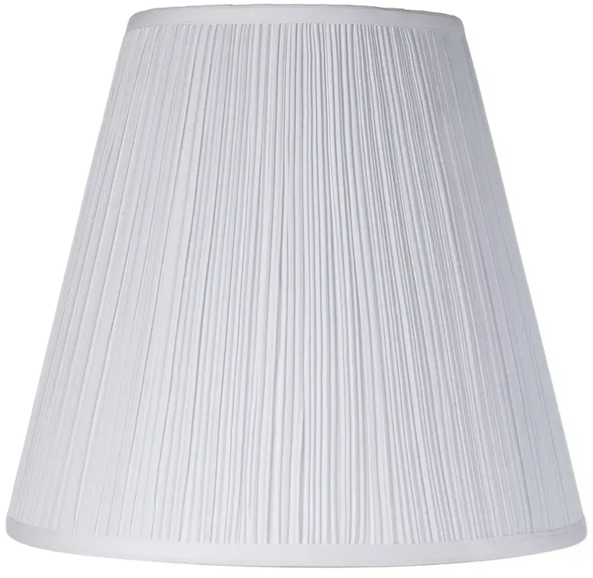 Springcrest White Fabric Mushroom Pleated Shade 9x16x14.5 (Spider)