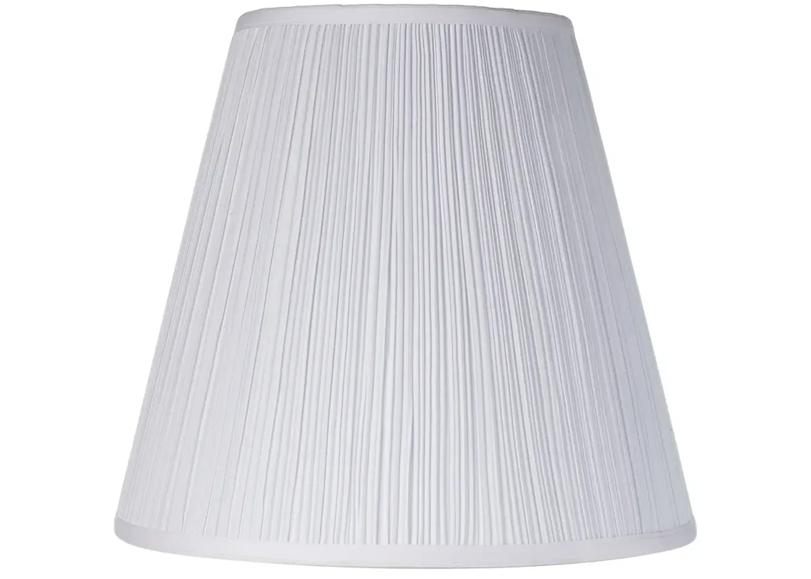 Springcrest White Fabric Mushroom Pleated Shade 9x16x14.5 (Spider)