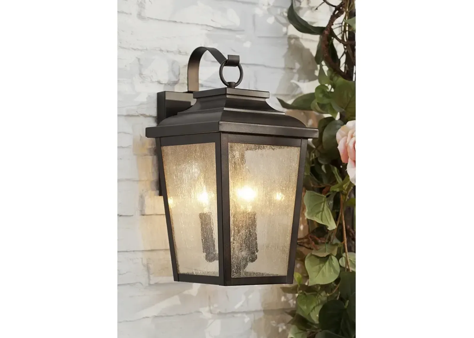 Minka Irvington Manor 16 3/4" High Bronze Outdoor Wall Light