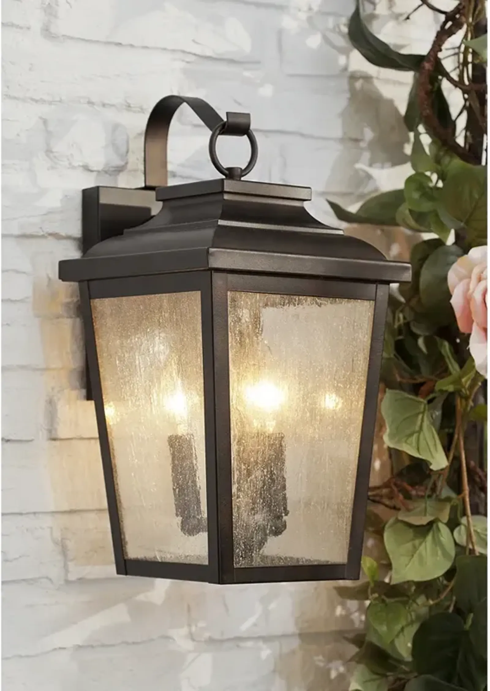 Minka Irvington Manor 16 3/4" High Bronze Outdoor Wall Light