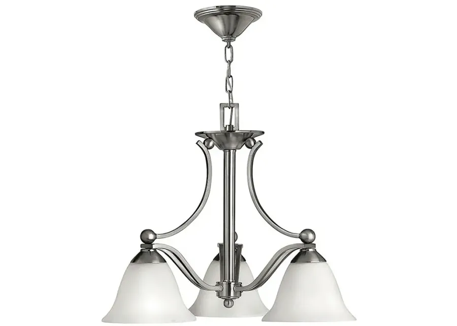 Chandelier Bolla-Small Single Tier-Brushed Nickel