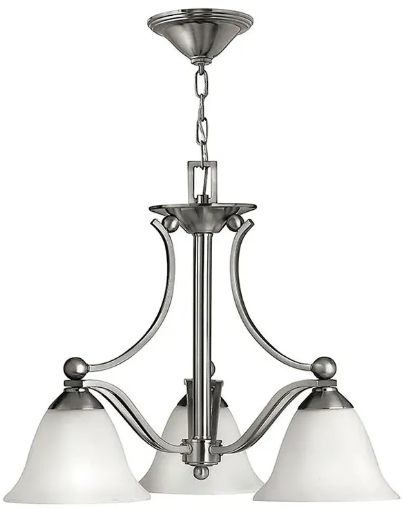 Chandelier Bolla-Small Single Tier-Brushed Nickel