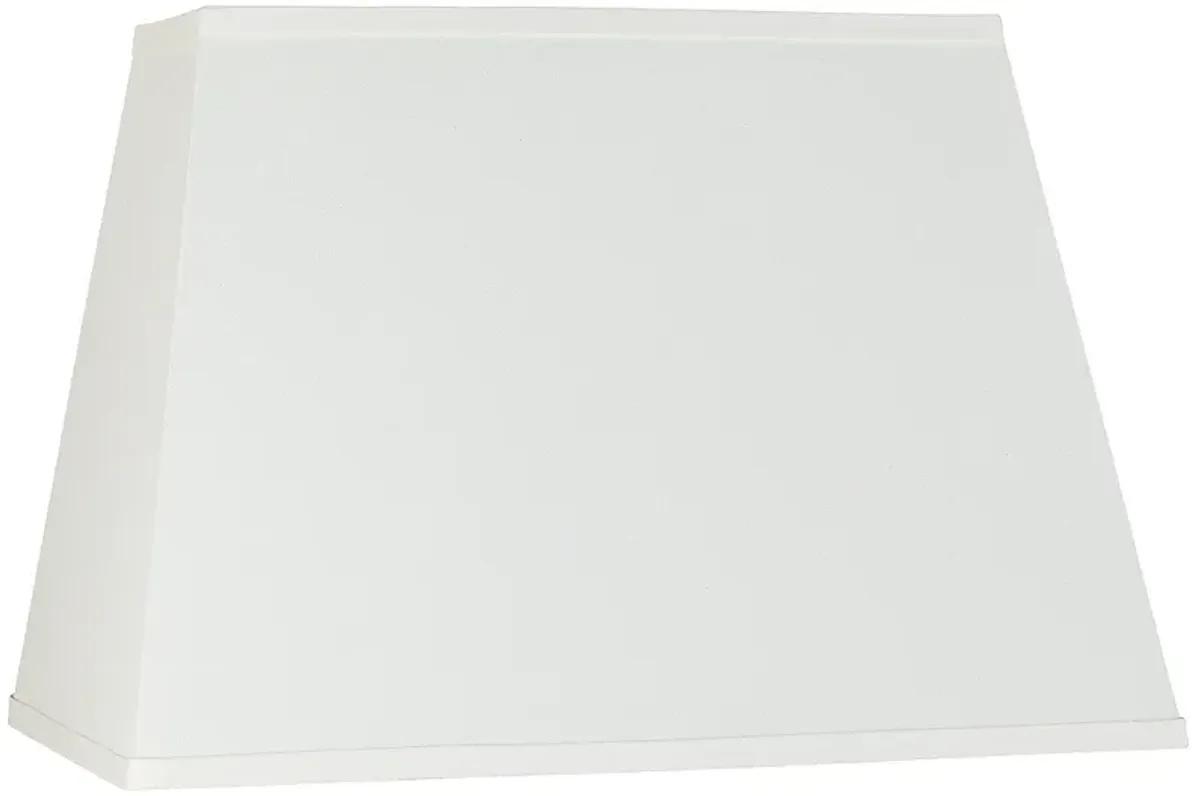 Springcrest Ivory Linen Fabric Tapered Rectangular Shade 14x18x12 (Spider)
