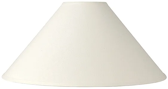 Springcrest White Linen Chimney Lamp Shade 6x23x13.5 (Spider)