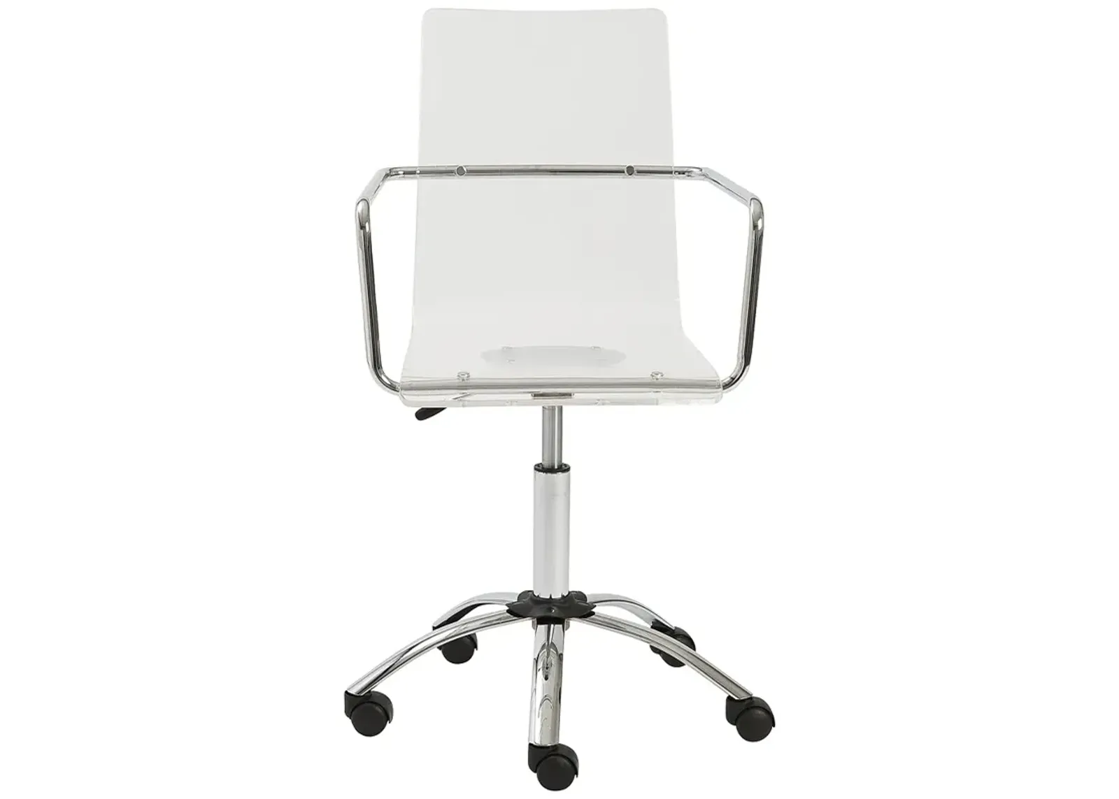 Chloe Clear Acrylic Adjustable Swivel Office Chair