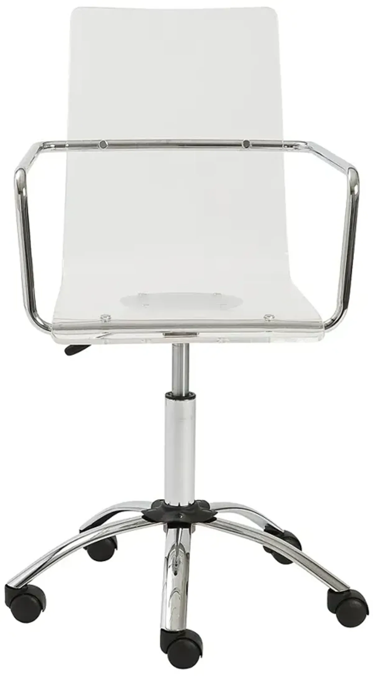 Chloe Clear Acrylic Adjustable Swivel Office Chair