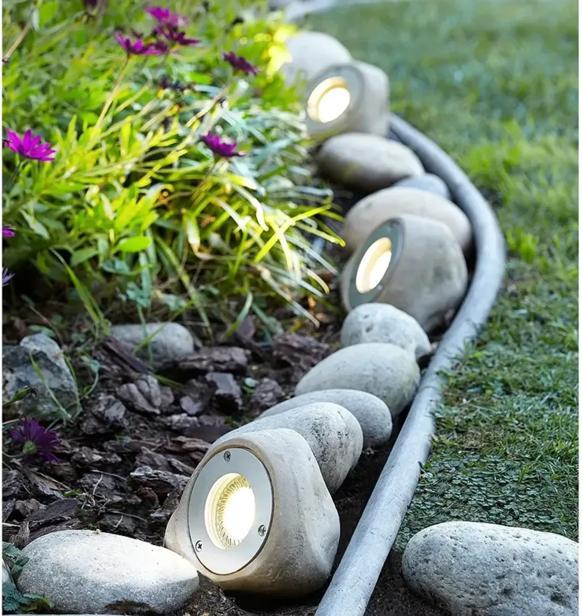 Five Light Rock LED Landscape Kit