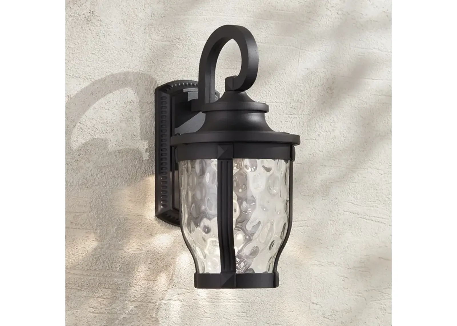 Minka Lavery Merrimack 16 1/4" High Black LED Outdoor Wall Light