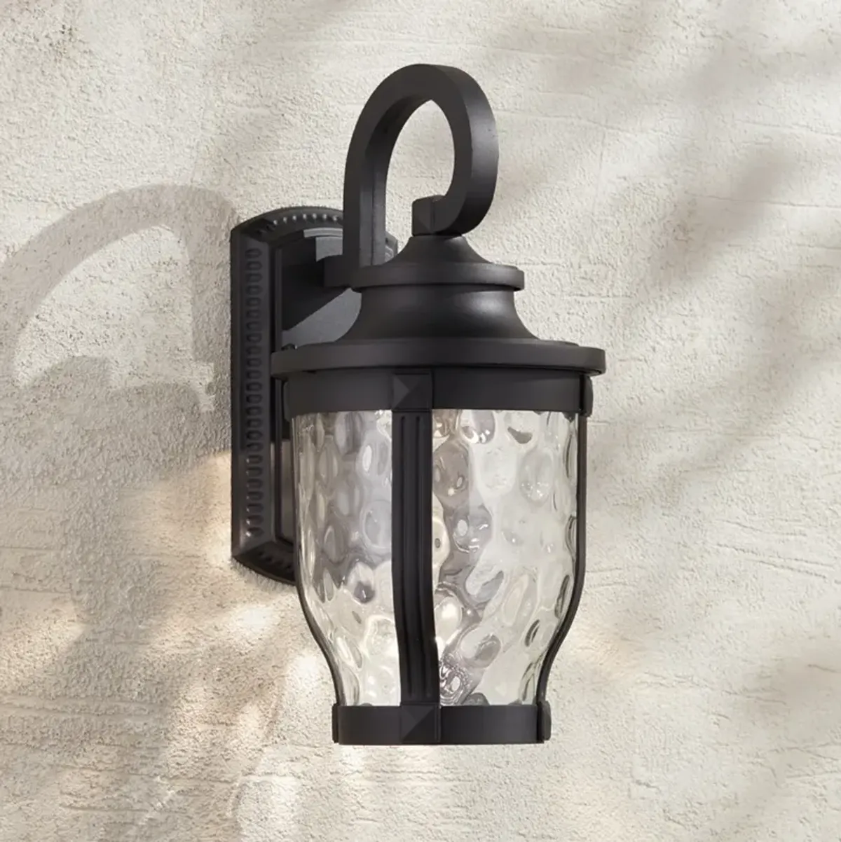 Minka Lavery Merrimack 16 1/4" High Black LED Outdoor Wall Light