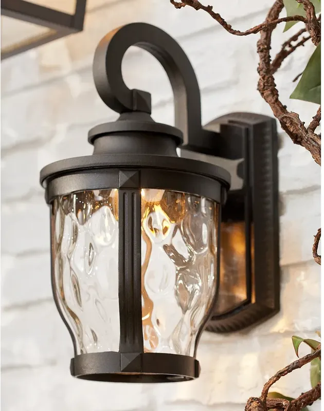 Merrimack 12 1/4" High Black LED Outdoor Wall Light