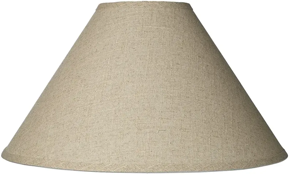 Springcrest Laine Fine Burlap Empire Shade 6x19x12 (Spider)