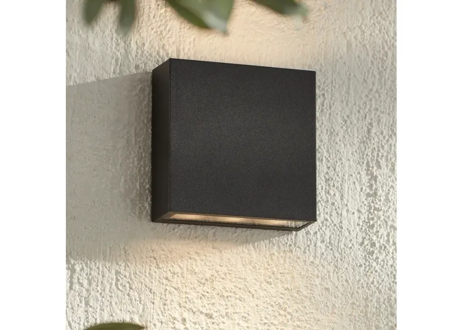 Stanford Black Finish LED Up and Down Modern Outdoor Wall Light