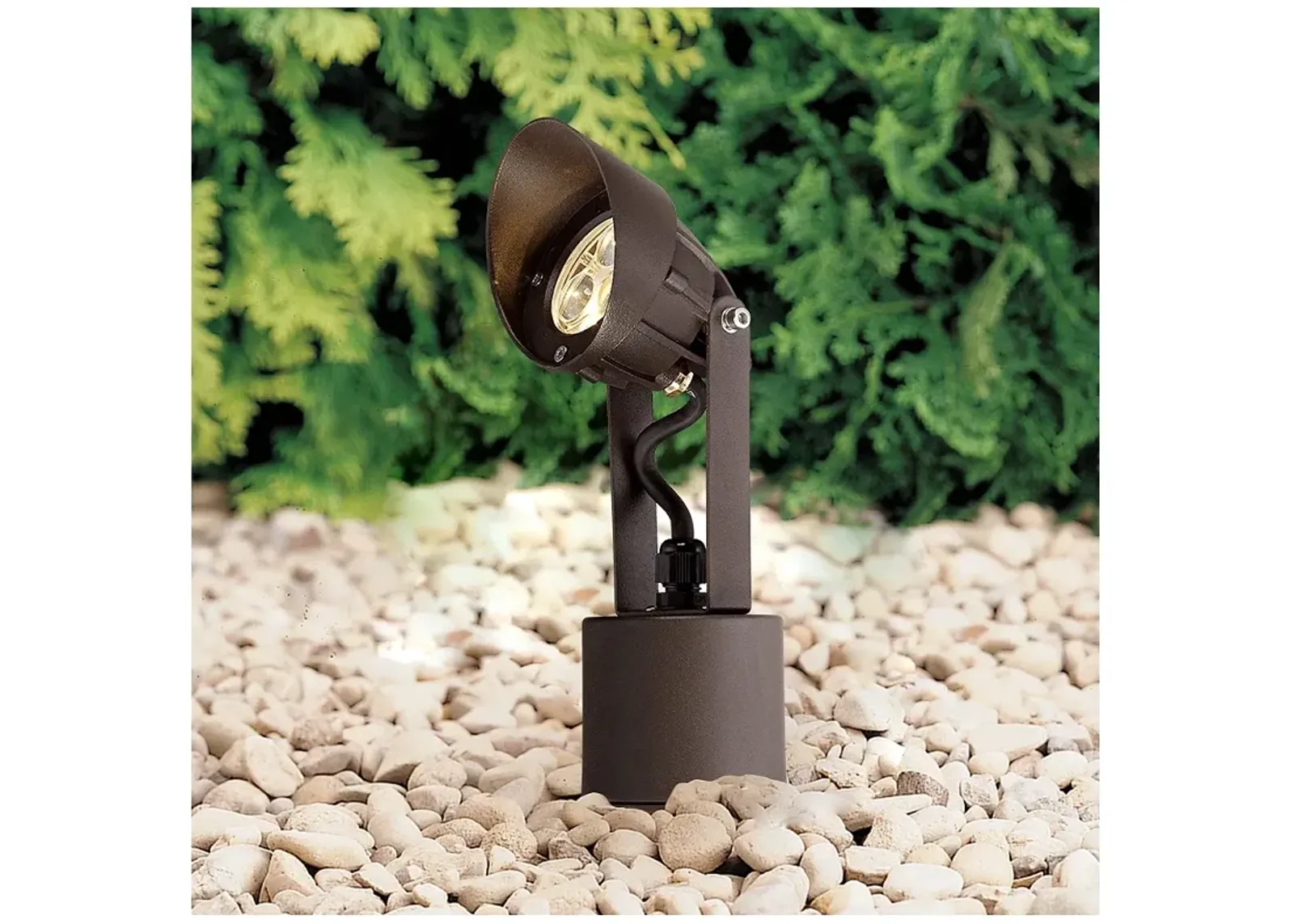 Super Duty 9" High Bronze Finish LED Landscape Spot Light