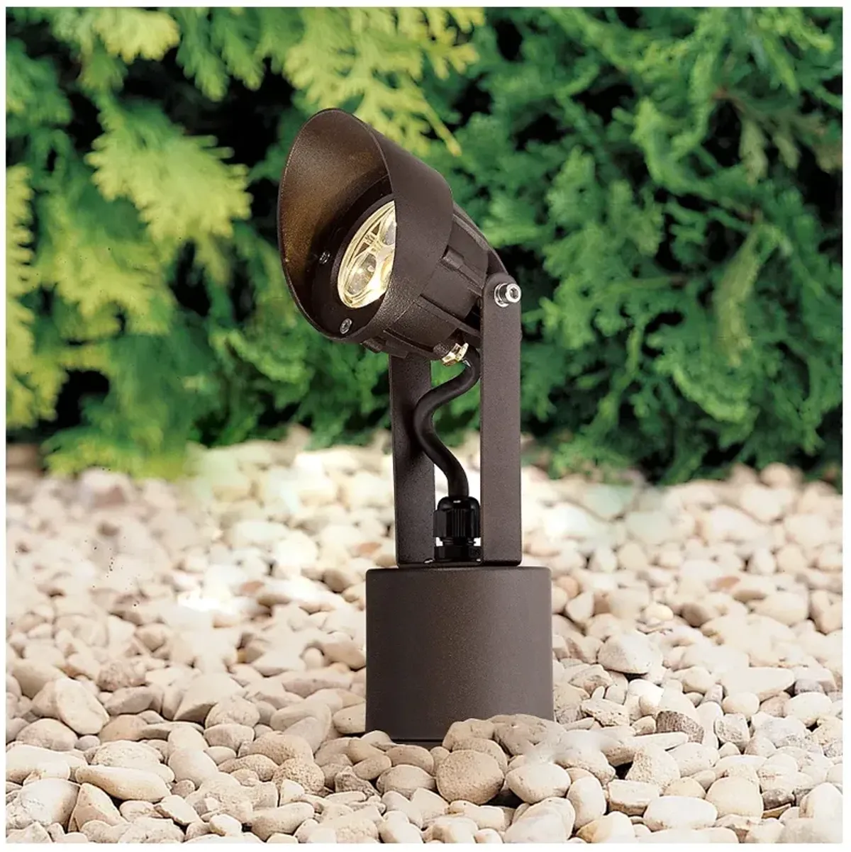 Super Duty 9" High Bronze Finish LED Landscape Spot Light