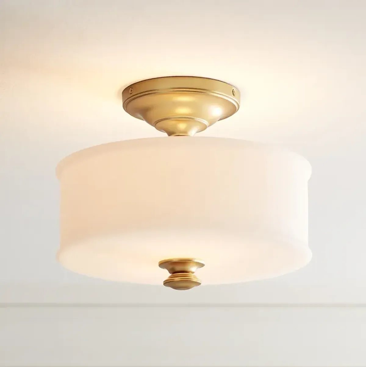 Minka Lavery Harbour Point 13 1/2" Liberty Gold Ceiling Light