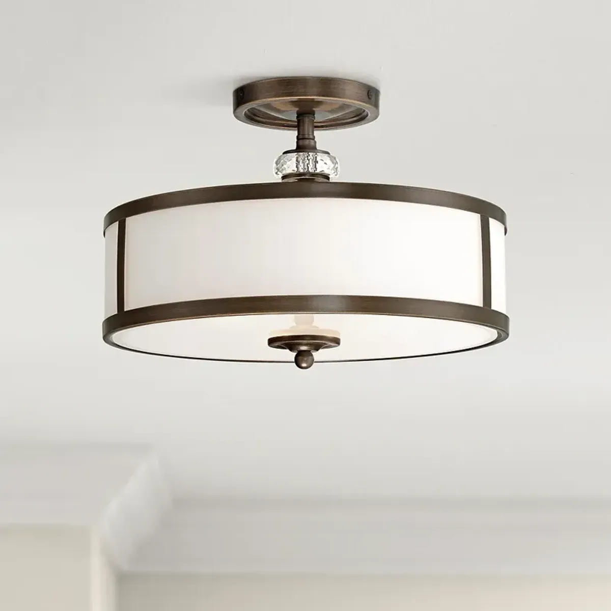 Thorndale 15" Wide Dark Noble Bronze Ceiling Light